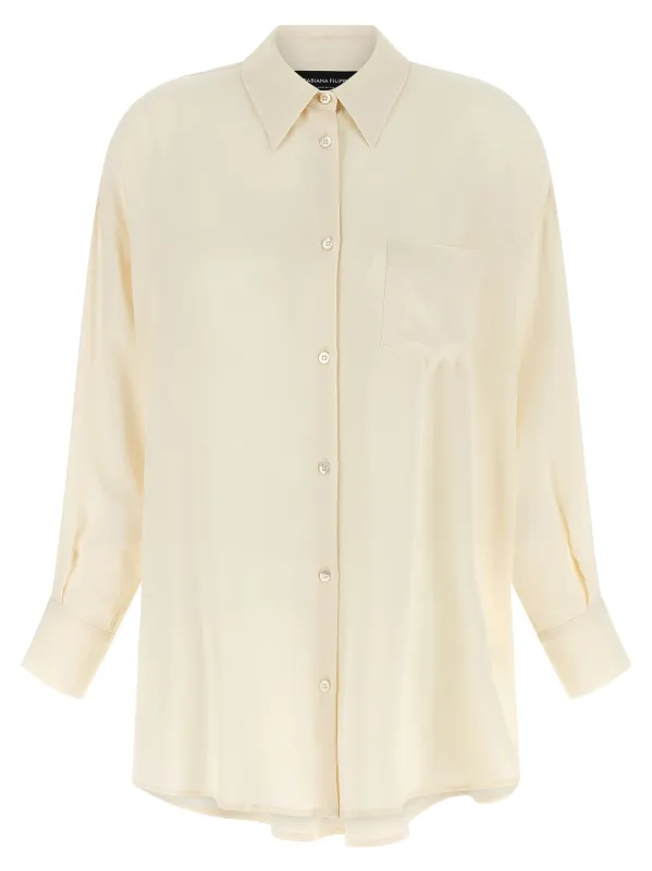 Diamond Thread Shirt Shirt And Blouse Beige sold by Wanan Luxury
