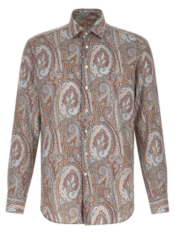 Floral Paisley Shirt Shirt And Blouse Multicolor sold by Wanan Luxury