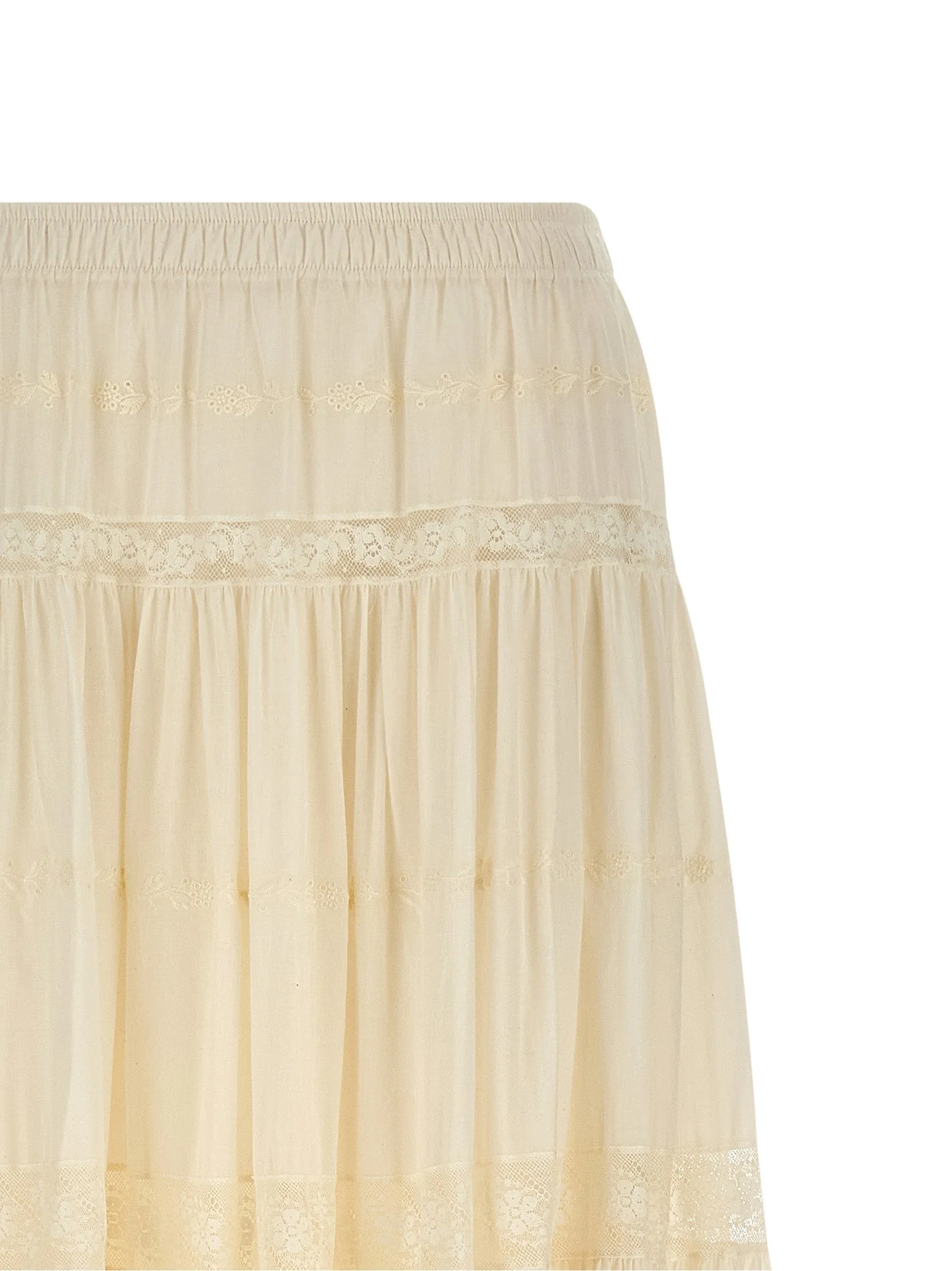 Lace Insert Skirt Skirts White sold by Wanan Luxury product image thumbnail 3