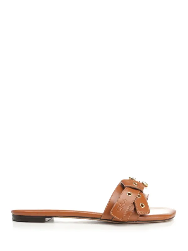 Mae Sandals Brown sold by Wanan Luxury