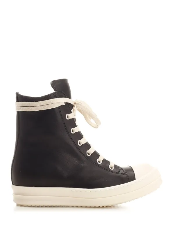 Porterville Leather Sneakers Black sold by Wanan Luxury