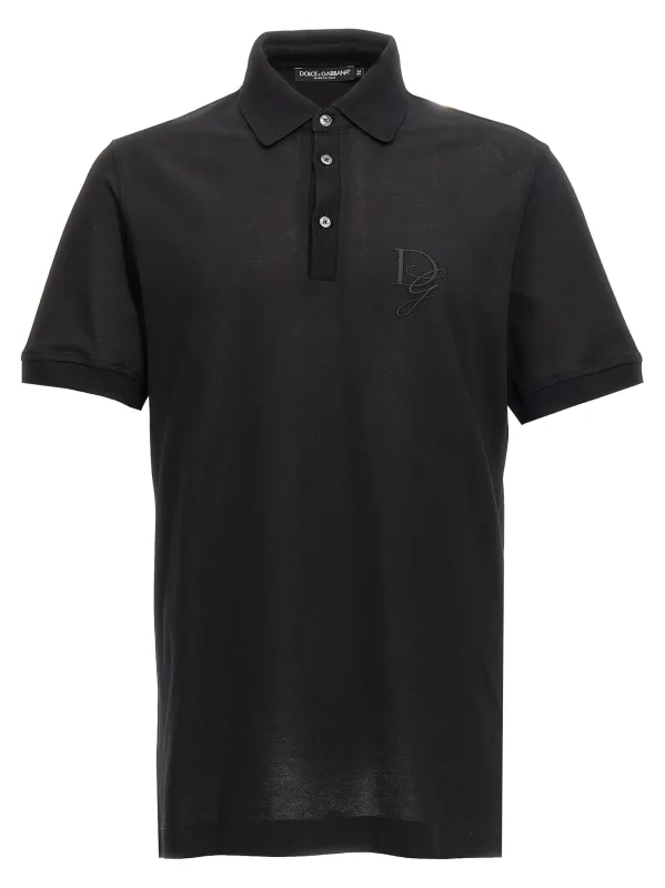 Logo Embroidery Shirt Polo Black sold by Wanan Luxury