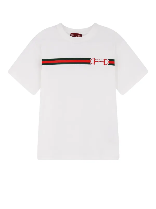 Cotton T-Shirt With Printed Logo On The Front sold by Wanan Luxury