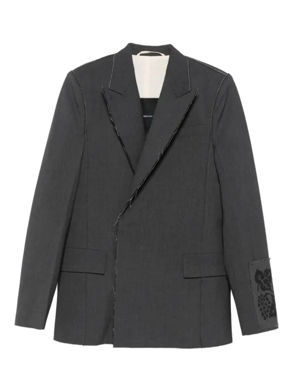 Raw Cut Double-Breasted Jacket sold by Wanan Luxury