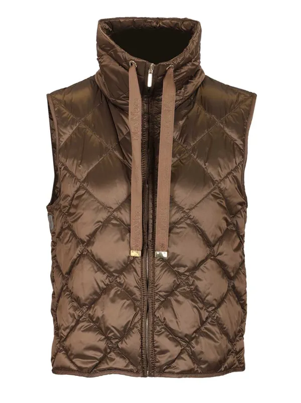 Nylon Canvas Vest Coats Brown sold by Wanan Luxury