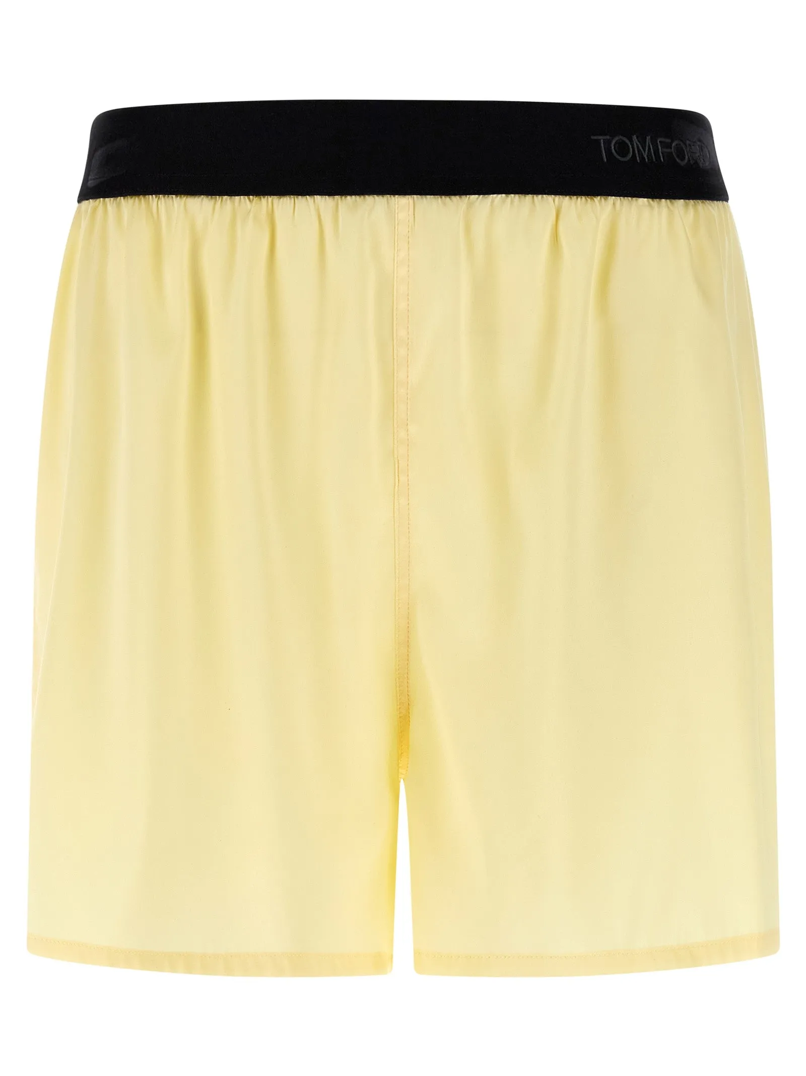Silk Shorts Bermuda And Short Yellow sold by Wanan Luxury