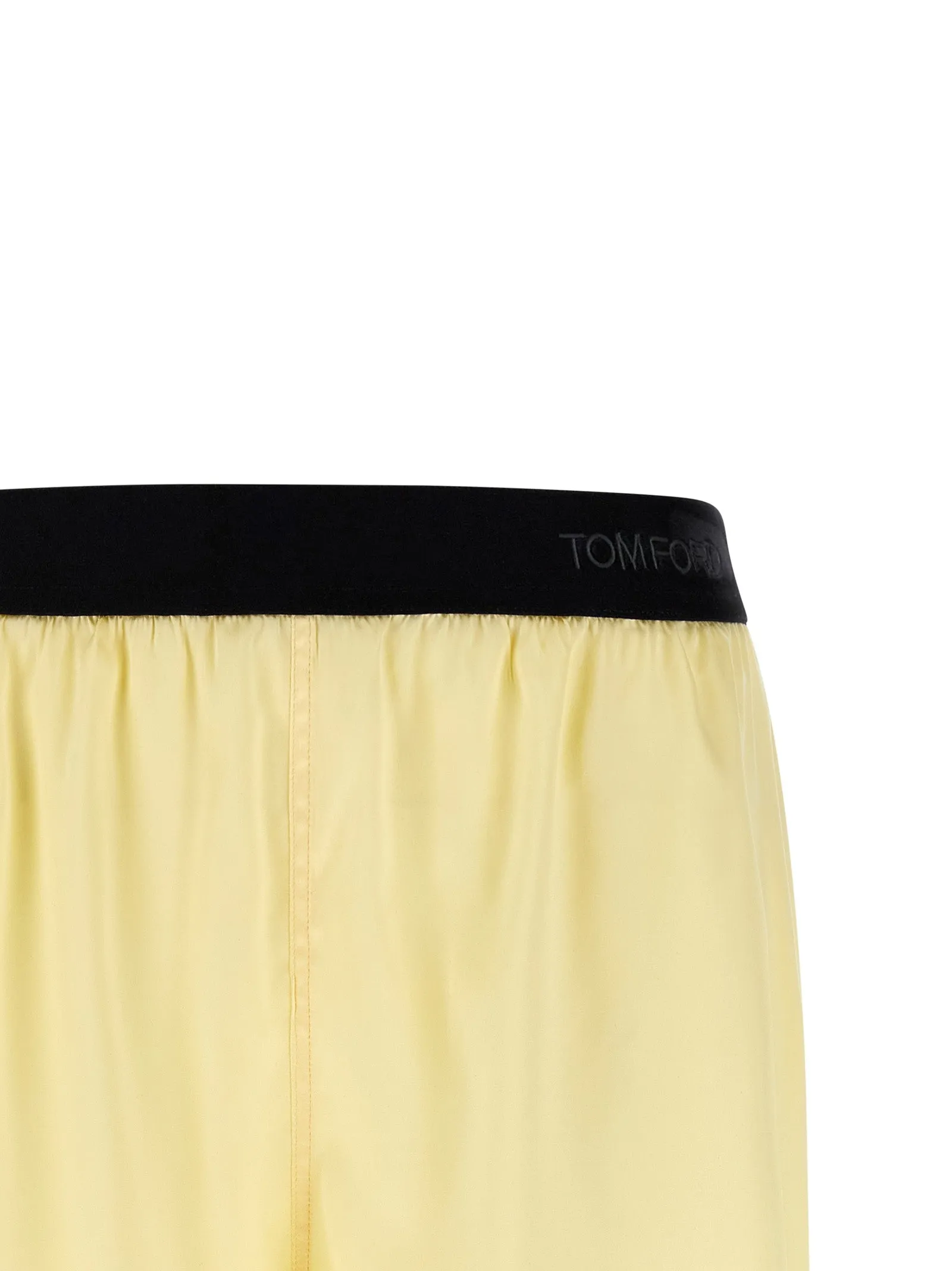 Silk Shorts Bermuda And Short Yellow sold by Wanan Luxury product image thumbnail 3