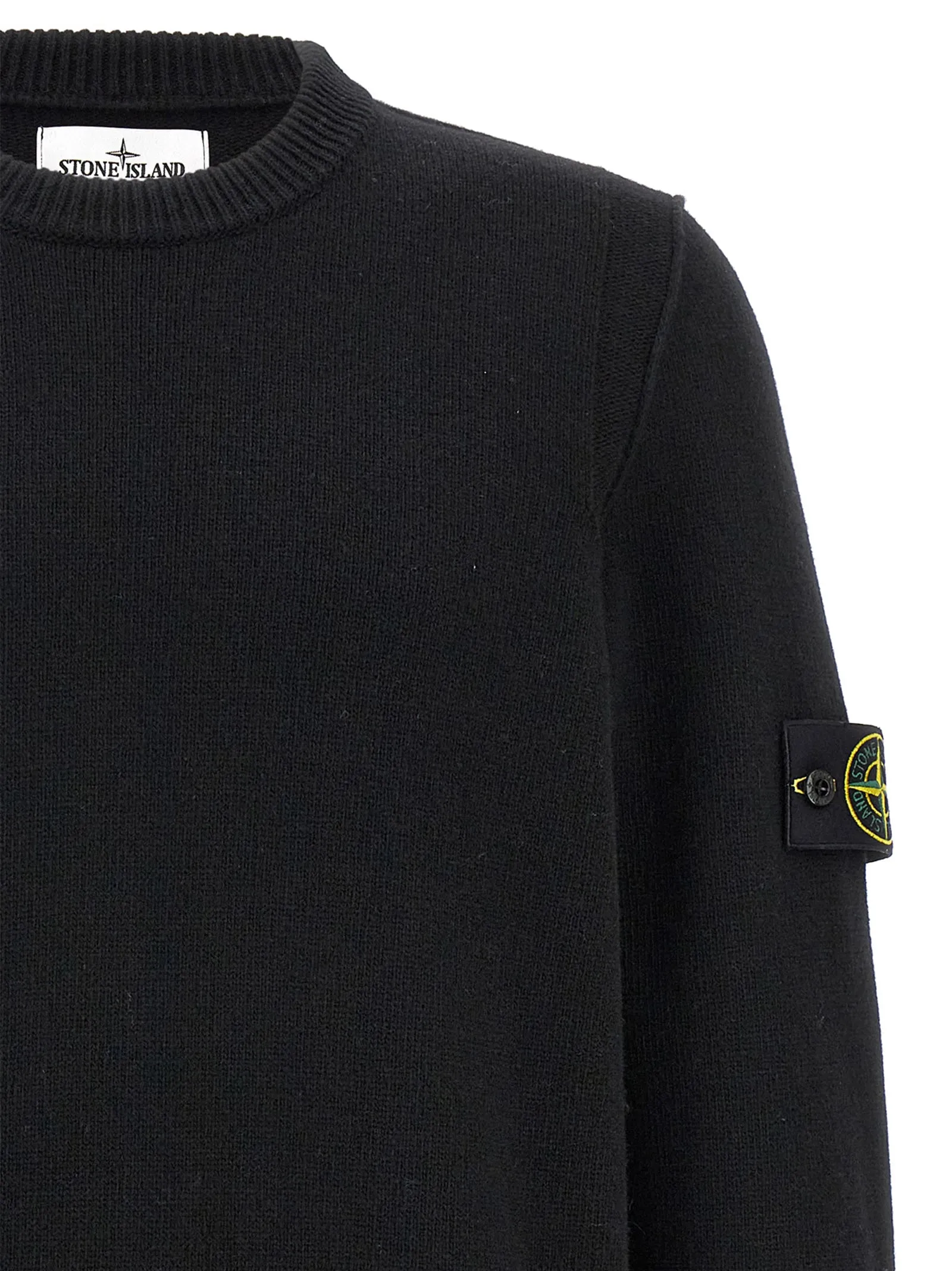 Logo Badge Sweater Sweaters And Cardigans Black sold by Wanan Luxury product image thumbnail 3
