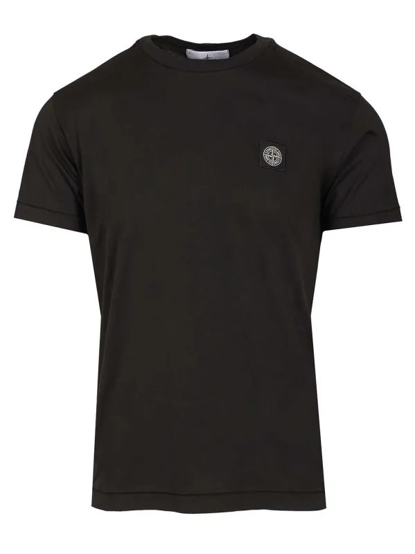 Cotton Jersey T-Shirt Black made by Stone Island
