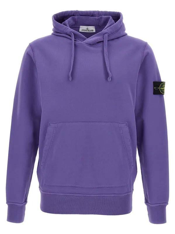 Logo Badge Hoodie Sweatshirt Purple sold by Wanan Luxury