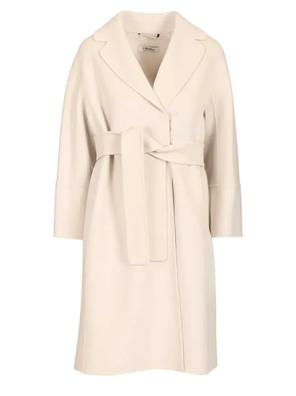 Short Wool Coat Coats White sold by Wanan Luxury