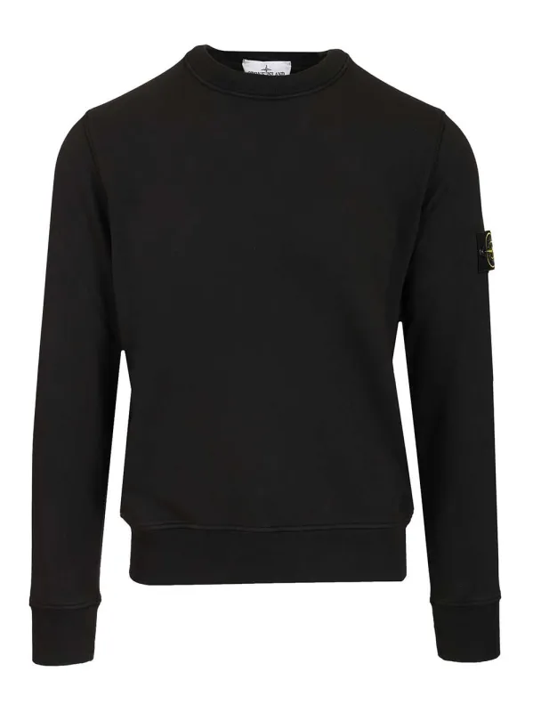 Organic Cotton Sweatshirt Sweatshirts Black sold by Wanan Luxury
