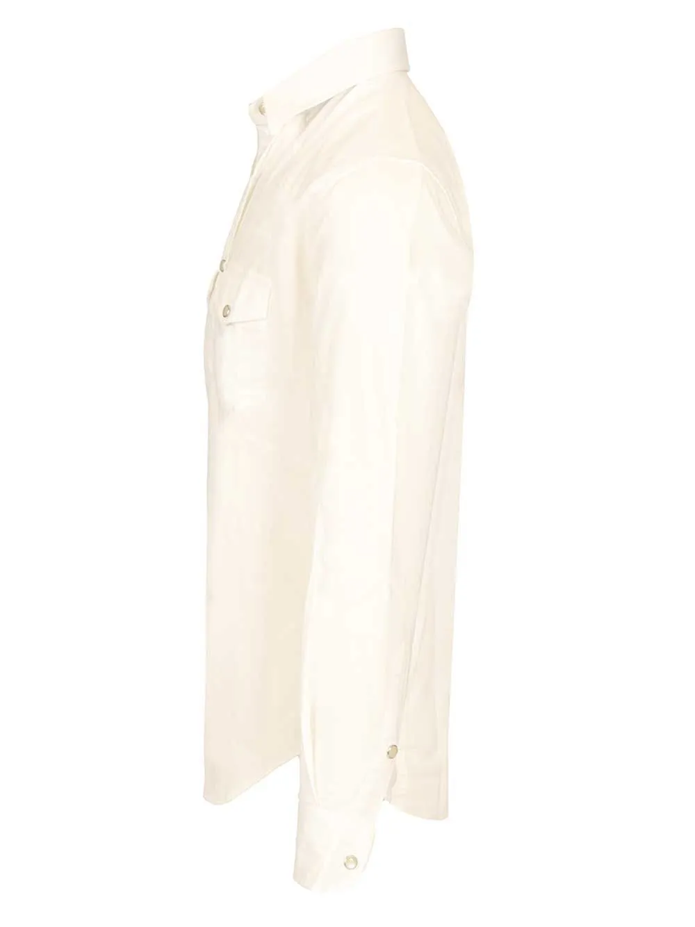 Slim Fit Western Shirt Shirts White sold by Wanan Luxury product image thumbnail 3