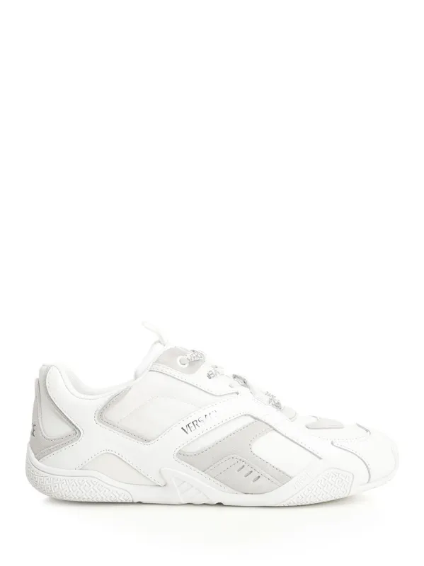 Sneaker Suede+Fabric+Calf Leather Sneakers White sold by Wanan Luxury