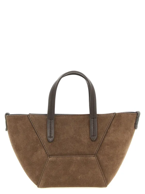 Bc Duo Hand Bags Brown made by Brunello Cucinelli