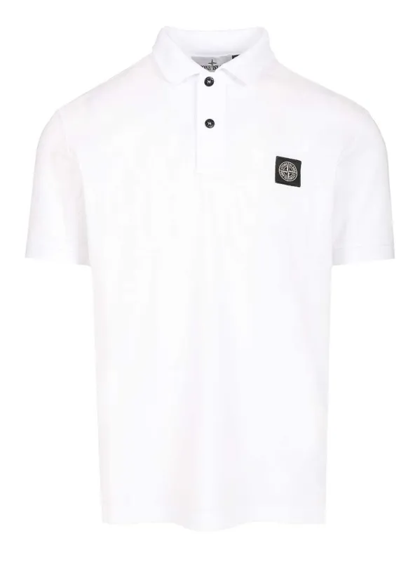 Cotton Short-Sleeved Polo Shirt White sold by Wanan Luxury
