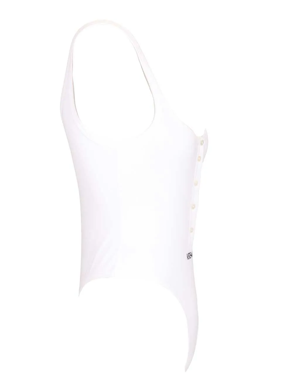 Organic Cotton Bodysuit Tops White sold by Wanan Luxury product image thumbnail 3