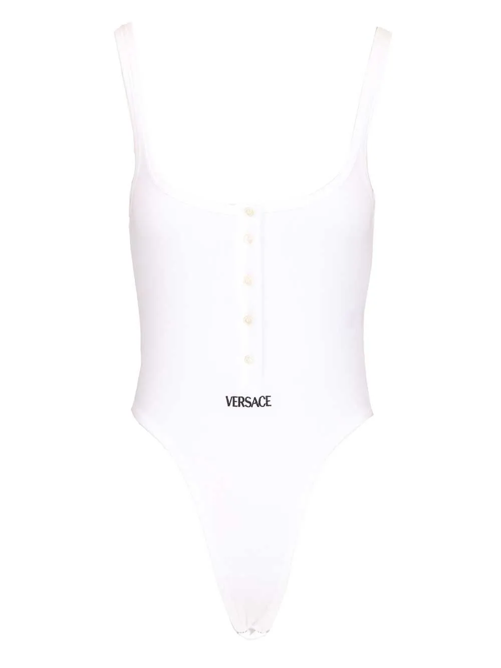 Organic Cotton Bodysuit Tops White sold by Wanan Luxury