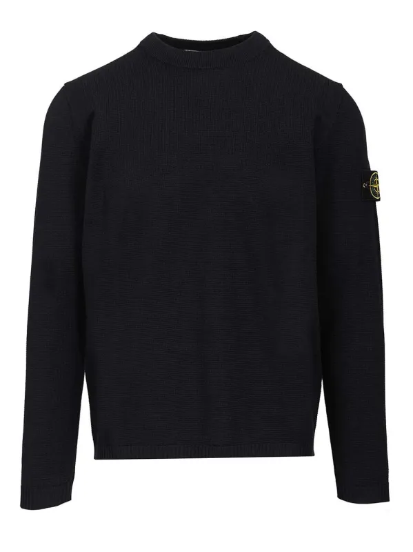 Micro-Stitch Cotton Sweater Knitwear Blue sold by Wanan Luxury