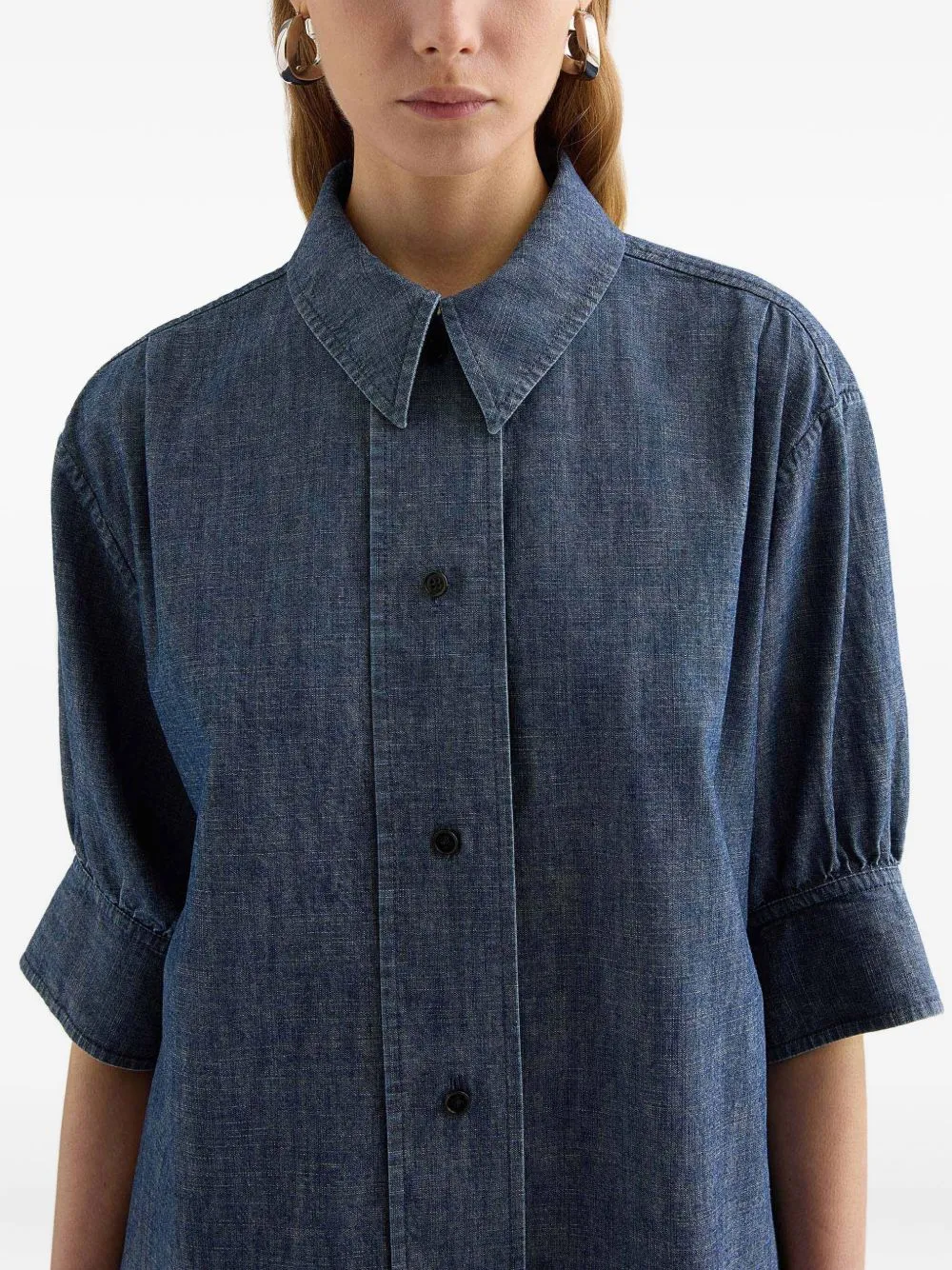 Denim Cotton Shirt sold by Wanan Luxury product image thumbnail 2