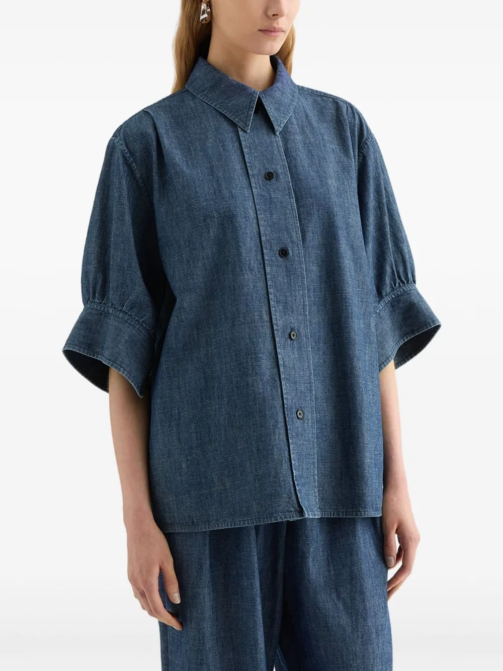 Denim Cotton Shirt sold by Wanan Luxury product image thumbnail 3