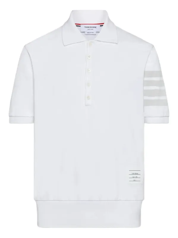 4-Bar Cotton PiquÉ Polo Shirt sold by Wanan Luxury