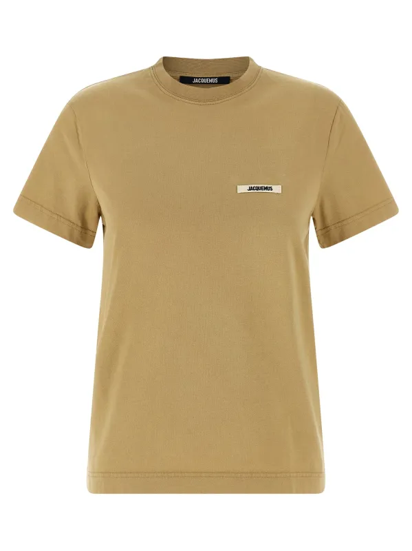 Le Gros-Grain T-Shirt Beige sold by Wanan Luxury