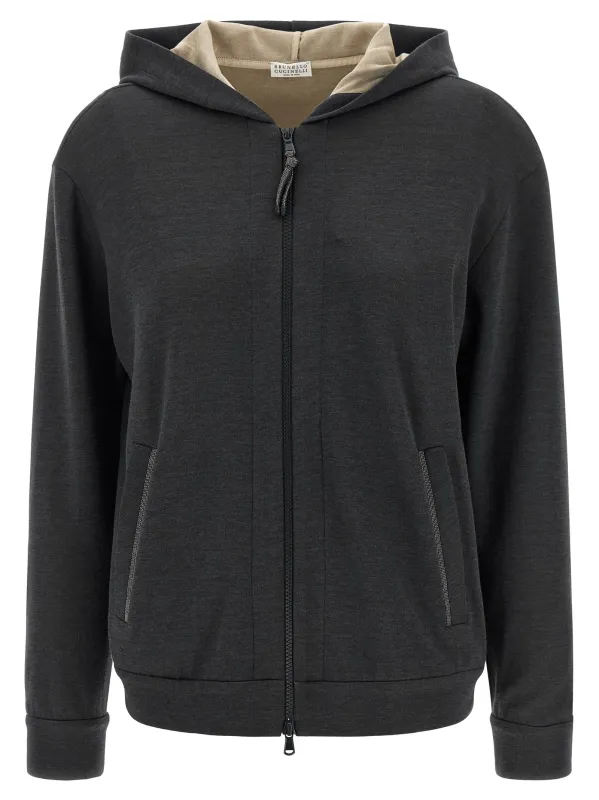 Monile Hoodie Sweatshirt Gray sold by Wanan Luxury