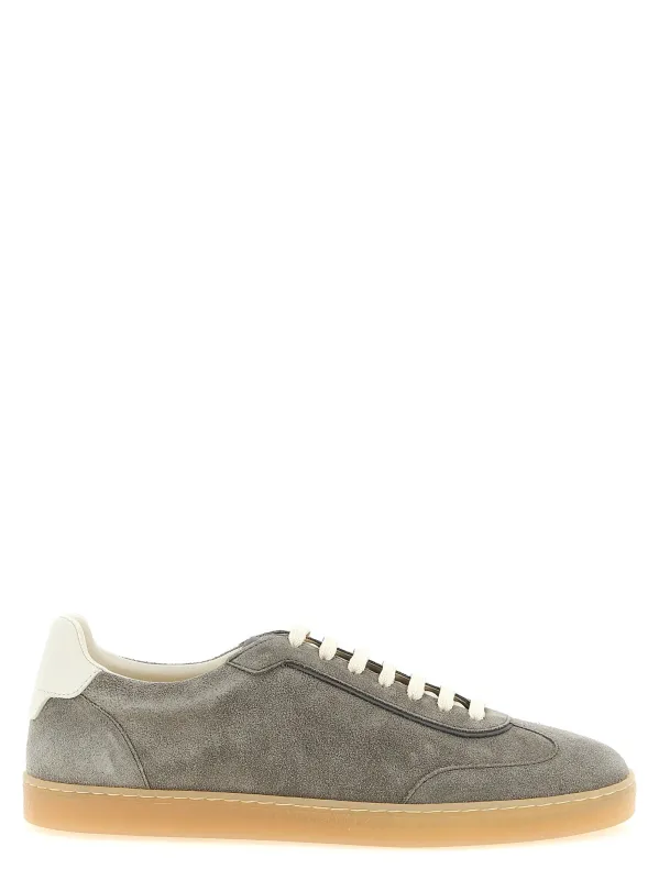 Suede Sneakers Gray sold by Wanan Luxury