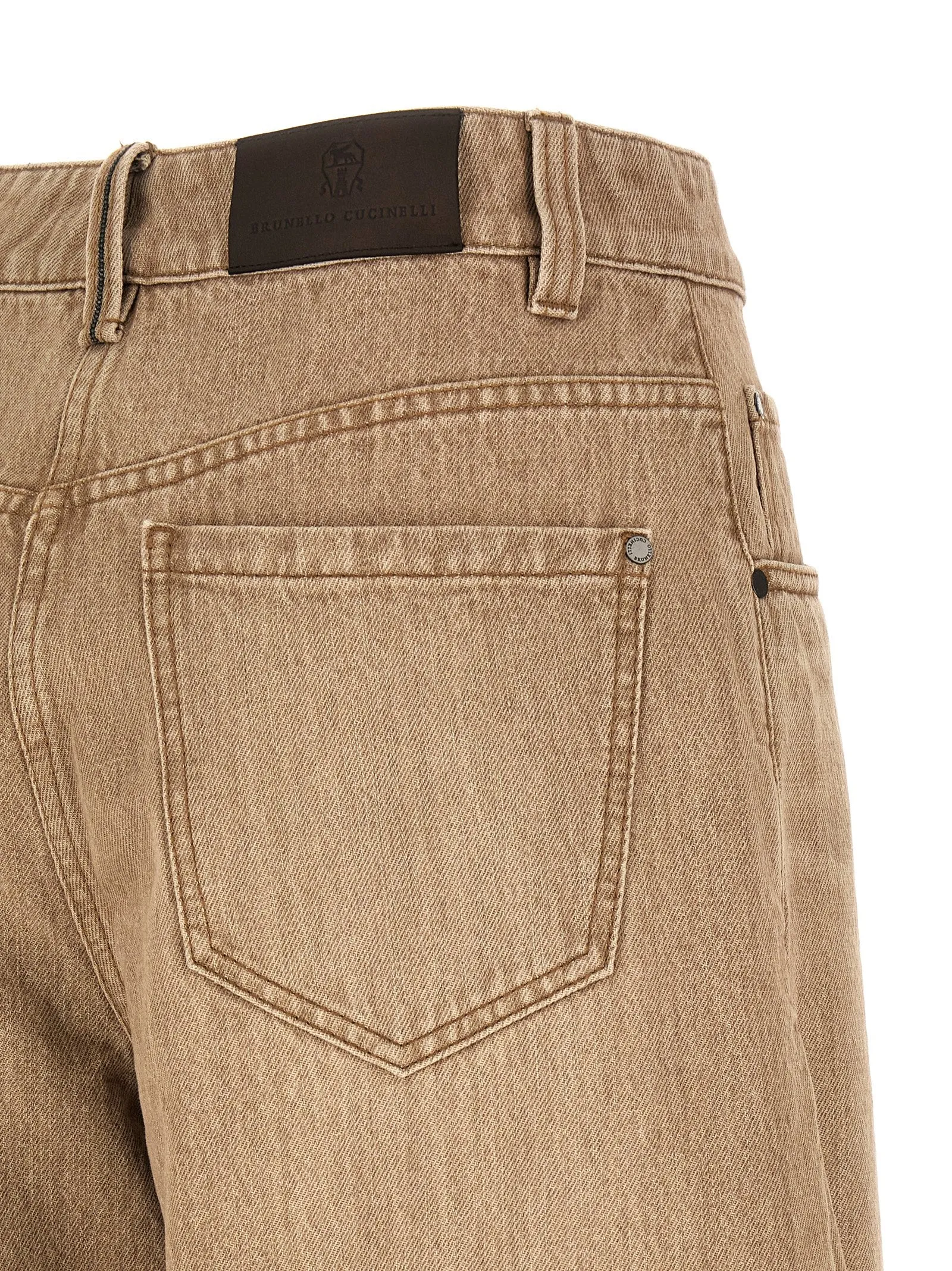 Wide Jeans Beige sold by Wanan Luxury product image thumbnail 4