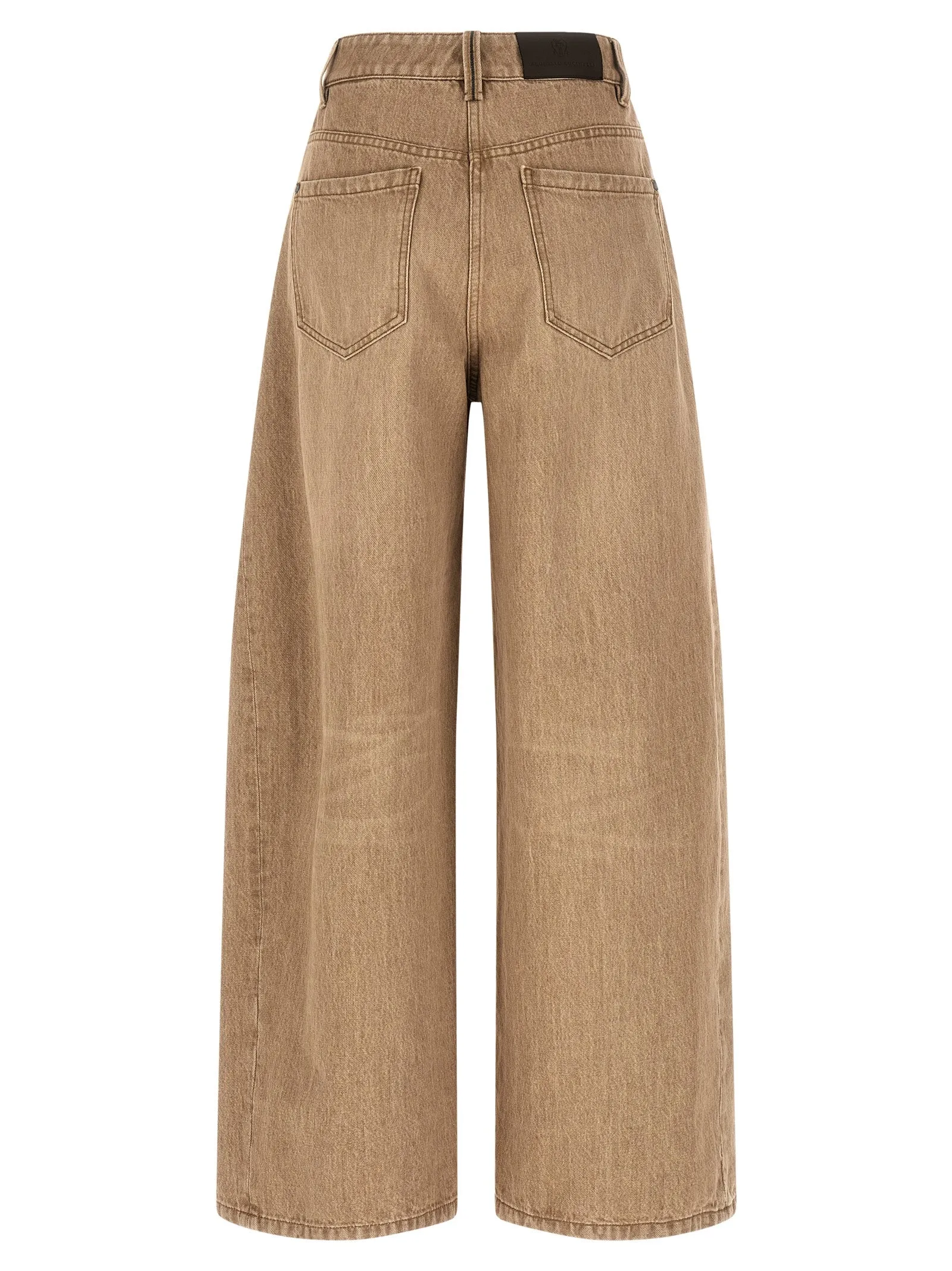 Wide Jeans Beige sold by Wanan Luxury product image thumbnail 2