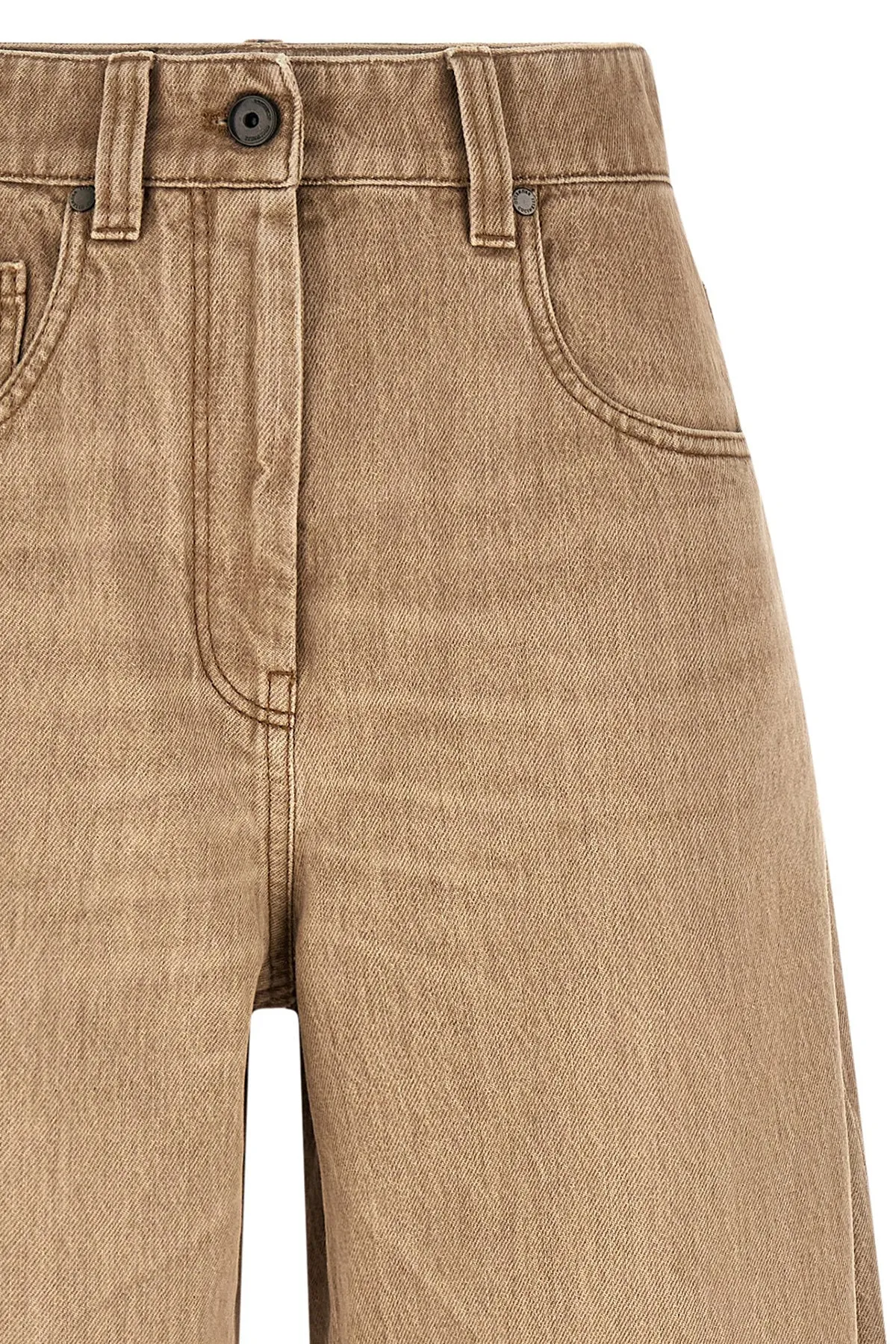 Wide Jeans Beige sold by Wanan Luxury product image thumbnail 3