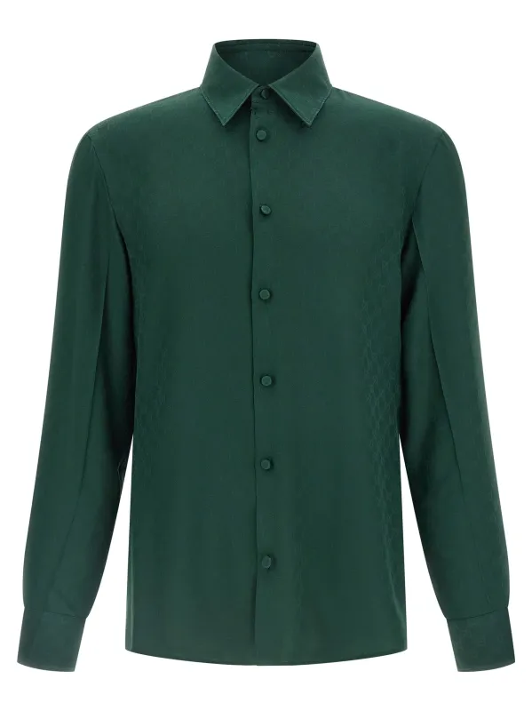 Gg Jacquard Shirt Shirt And Blouse Green sold by Wanan Luxury
