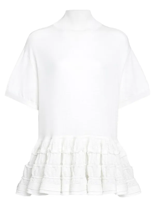 Wool Knit Crinoline Top made by Alaia