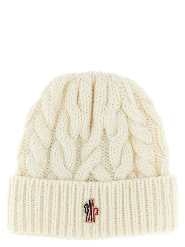 Braided Wool Beanie Hats White sold by Wanan Luxury