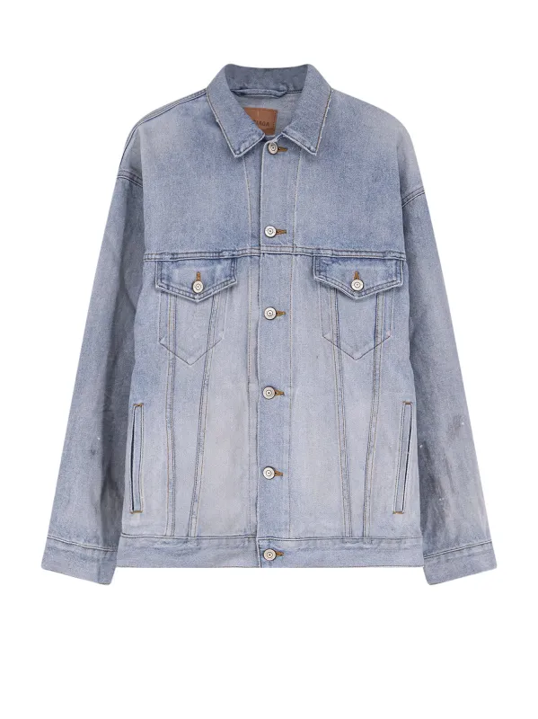 Washed Out Denim Jacket sold by Wanan Luxury