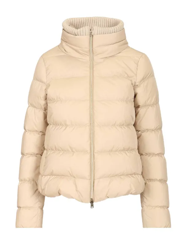 Chamonix Nylon Cape Coats Brown made by Herno