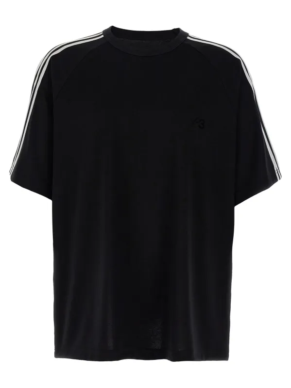 Y-3 3 Strisce T-Shirt White/Black sold by Wanan Luxury