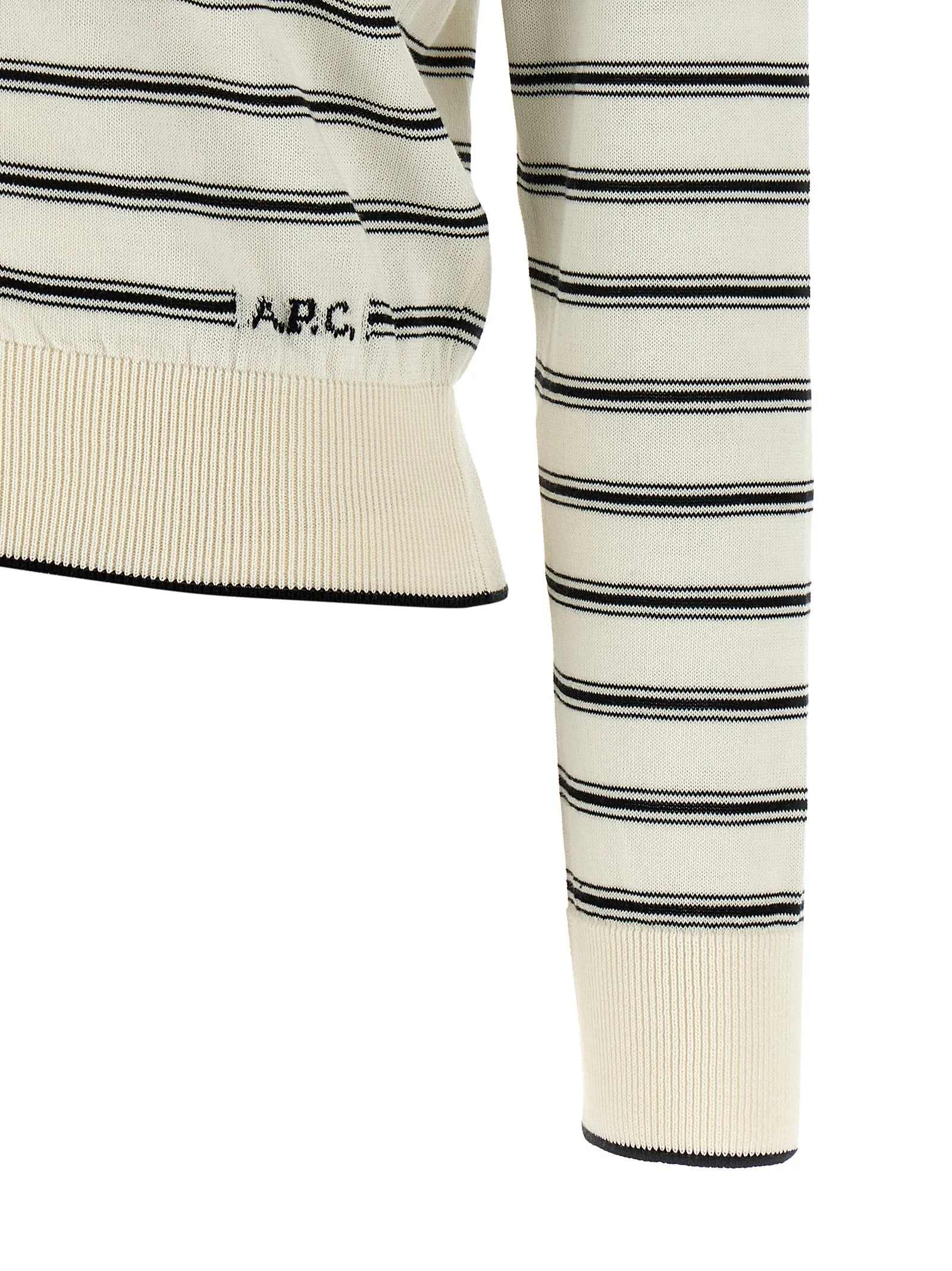 Striped Cardigan Sweaters And Cardigans White/Black sold by Wanan Luxury product image thumbnail 4