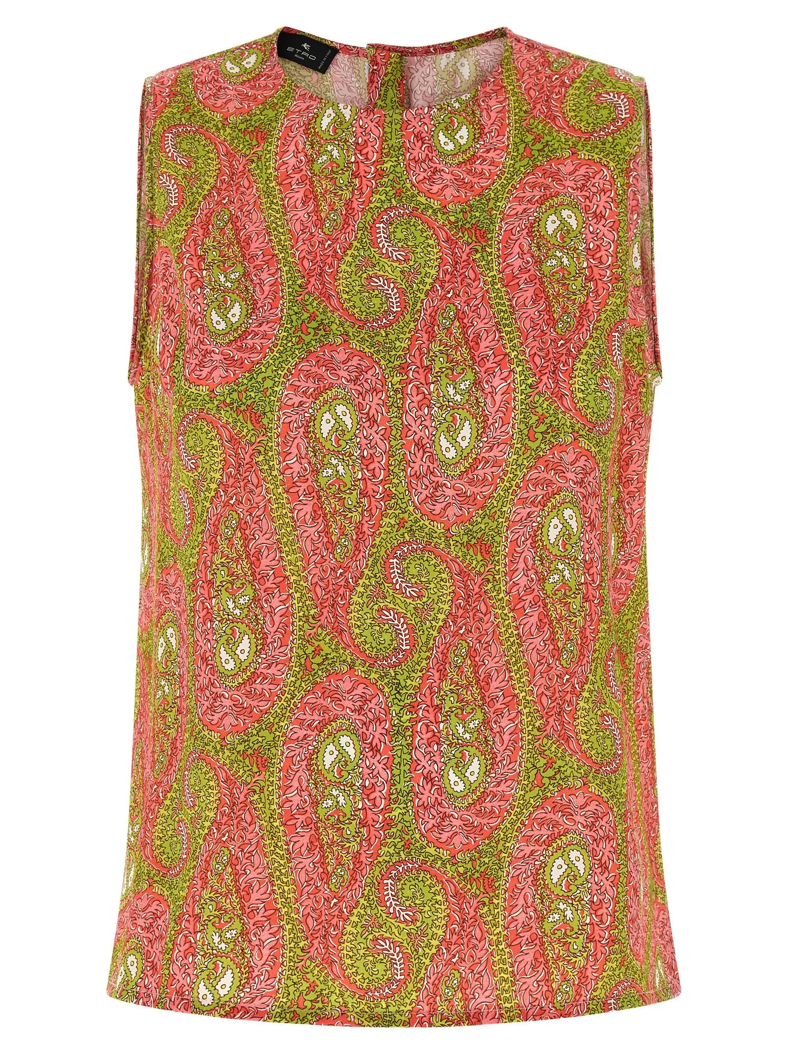 Paisley Foliage Tops Multicolor sold by Wanan Luxury