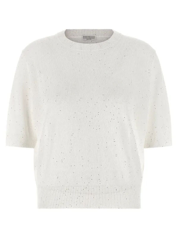 Sequin Sweater Sweaters And Cardigans White sold by Wanan Luxury