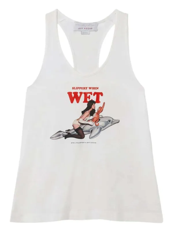 Graphic Print Tank Top sold by Wanan Luxury