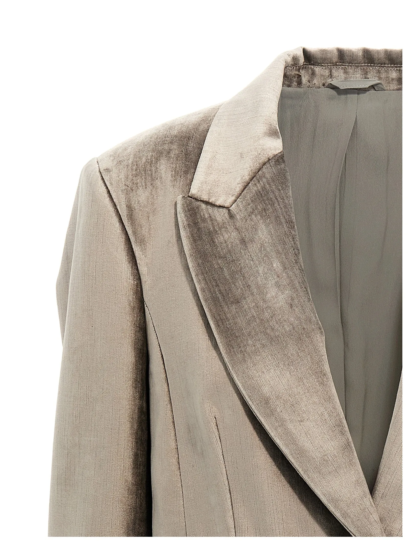 Single-Breasted Chenille Blazer Blazers Gray sold by Wanan Luxury product image thumbnail 3