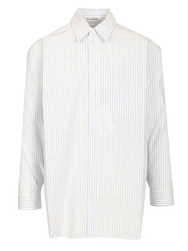 Striped Shirt Shirts Blue made by Acne Studios