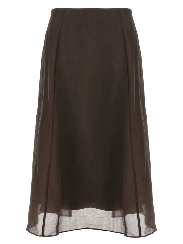 Circle Skirts Brown sold by Wanan Luxury