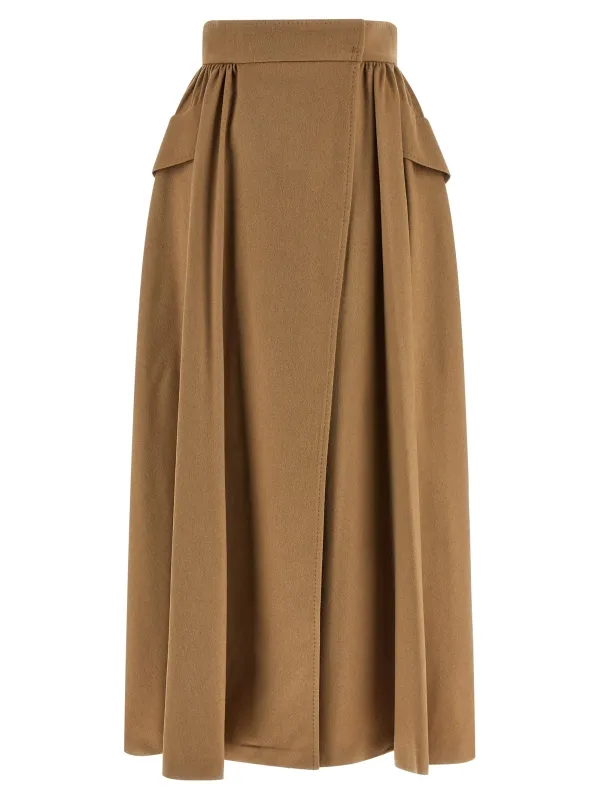 Eufemia Skirts Beige sold by Wanan Luxury