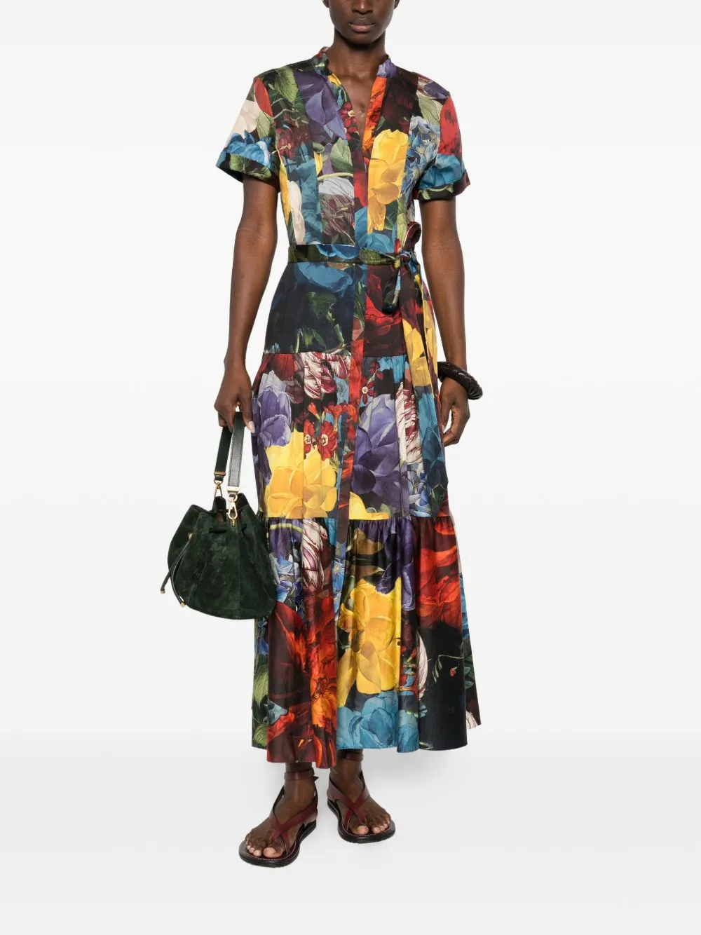 Printed Midi Dress sold by Wanan Luxury product image thumbnail 2