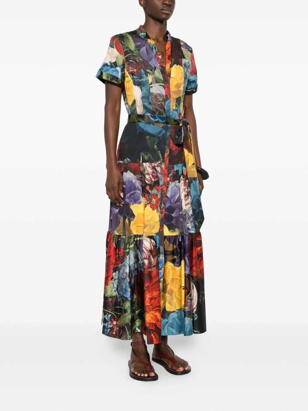 Printed Midi Dress sold by Wanan Luxury product image thumbnail 3