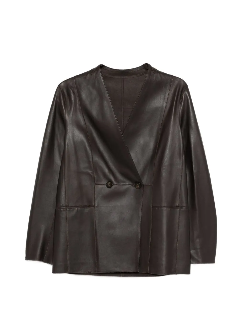 Leather Blazer Jacket sold by Wanan Luxury