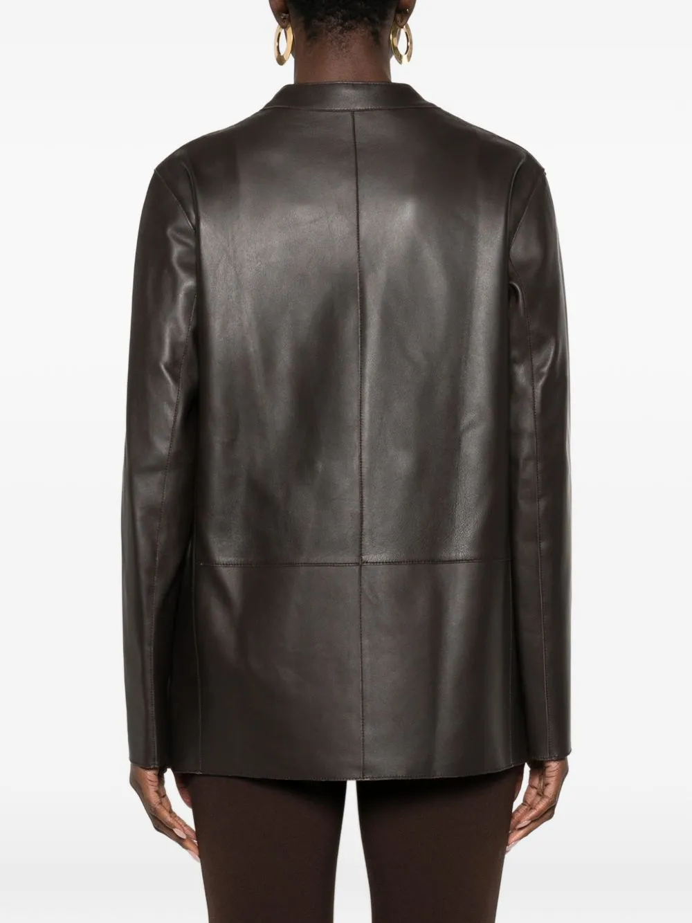 Leather Blazer Jacket sold by Wanan Luxury product image thumbnail 5